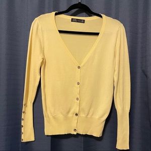 ZARA YELLOW CARDIGAN